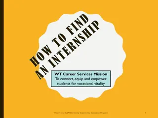 Unlocking Internship Success at WT Career Services