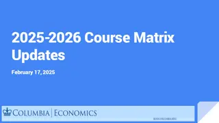 Efficient Course Matrix Management