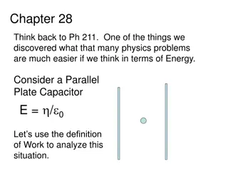Capacitor and Electric Potential Energy Analysis