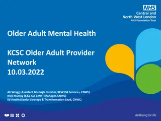 Older Adult Mental Health Services Overview