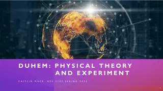 Experimental Testing and Theory Complexity in Physics