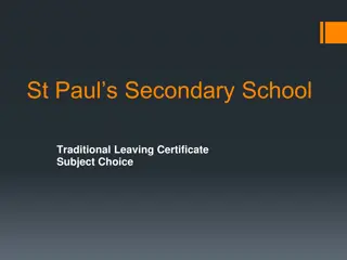 Choosing Leaving Certificate Subjects