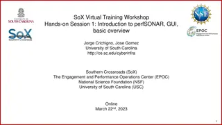 Hands-on Session: Intro to perfSONAR & GUI Tools