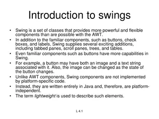 Powerful Swing Components Overview