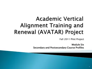 Aligned Course Profiles for Secondary and Postsecondary Education