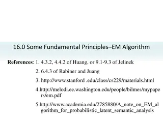 Fundamental Principles of EM Algorithm