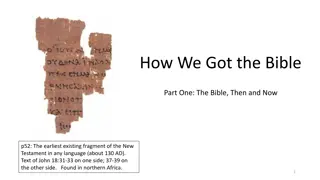 Origin of New Testament Books