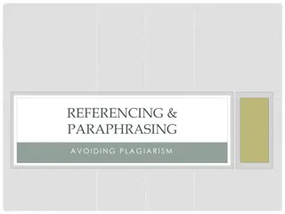 Understanding Proper Referencing and Paraphrasing Techniques