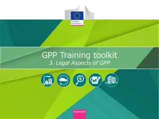 Legal Aspects of GPP Training