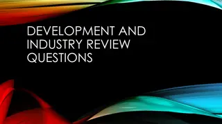 Industry and Development Review Questions