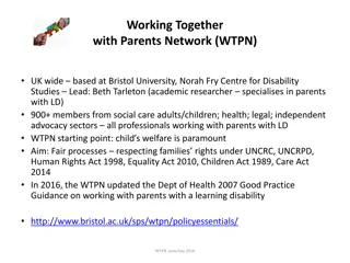 Understanding Parents with Learning Difficulties and Disabilities