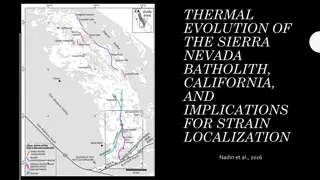 Thermal Evolution of Sierra Nevada Batholith