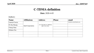 Definition of C-TDMA Mode