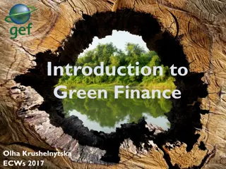 Understanding Green Finance: Opportunities & Challenges