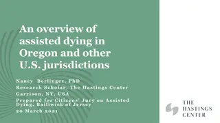 Assisted Dying Overview in U.S. Jurisdictions