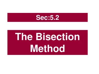 Bisection Method for Root Finding
