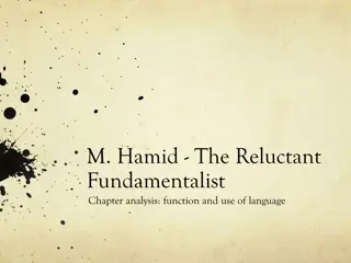 Interpretation of M. Hamid's The Reluctant Fundamentalist Chapters