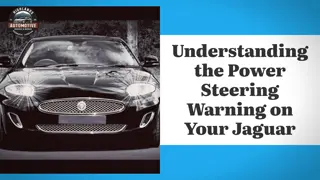Understanding the Power Steering Warning on Your Jaguar