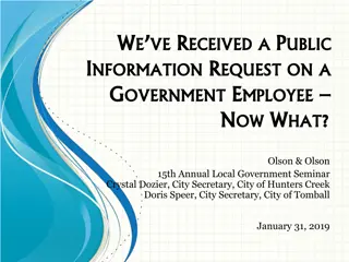 Understanding Public Information Requests in Government Employment