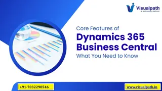 Dynamics 365 Business Central Course  Online Training Course
