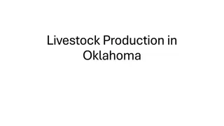Livestock Production in Oklahoma: Economic Impact and Stages of Beef Production