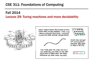 Turing Machines and Undecidability