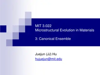 Microstructural Evolution in Materials: Canonical Ensemble