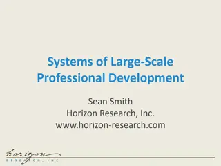 Large-Scale Professional Development Insights