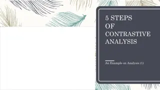 Contrastive Analysis Steps & Examples
