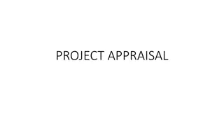 Effective Project Appraisal Methods