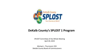 DeKalb County SPLOST Program Overview