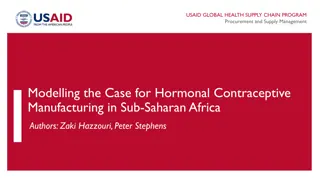 Hormonal Contraceptive Manufacturing in Sub-Saharan Africa