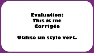 French Language Evaluation and Comprehension Exercise