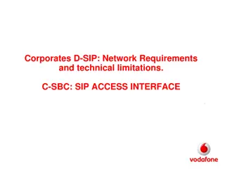 VF-Italy SIP Network Requirements