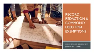 Understanding Record Redaction and FOIA Exemptions