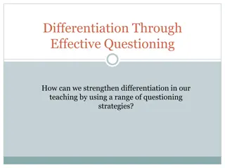 Strengthening Differentiation Through Effective Questioning