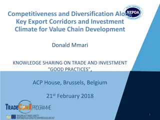 Export Corridors and Investment Climate for Value Chain Development in Tanzania