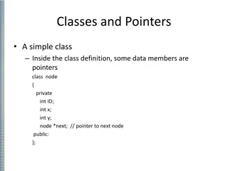 Understanding Classes and Pointers in C++