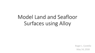 Modeling Land and Seafloor Surfaces using Alloy