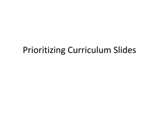 Prioritizing Curriculum for Student Success