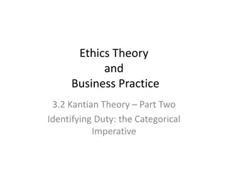 Identifying Duty: Kantian Ethics in Business Practice