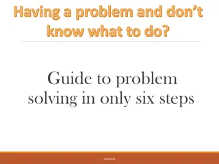 Six Steps to Effective Problem Solving