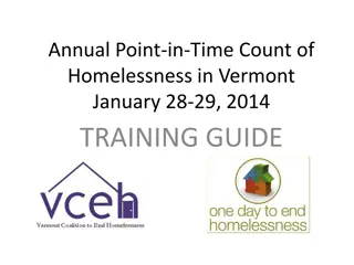 Count of Homelessness in Vermont Training Guide 2014