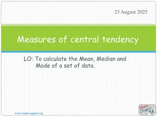 Understanding Measures of Central Tendency