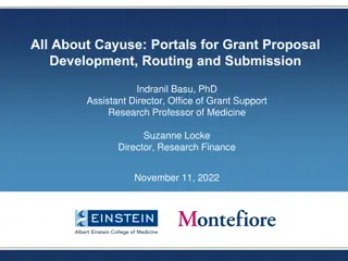 All About Cayuse: Grant Proposal Development, Routing, Submission