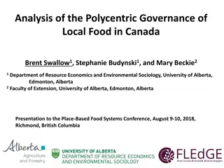 Polycentric Governance of Local Food in Canada