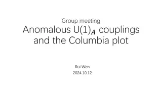 Anomalous U(1) Couplings and Columbia Plot by Rui Wen