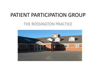 Patient Participation Group - Rossington Practice Overview