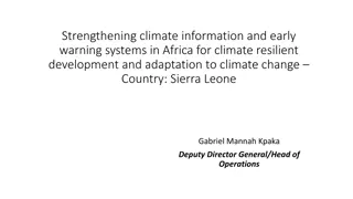 Strengthening Climate Resilience in Sierra Leone