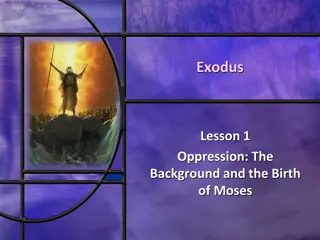 Exodus Lesson: Oppression and Birth of Moses